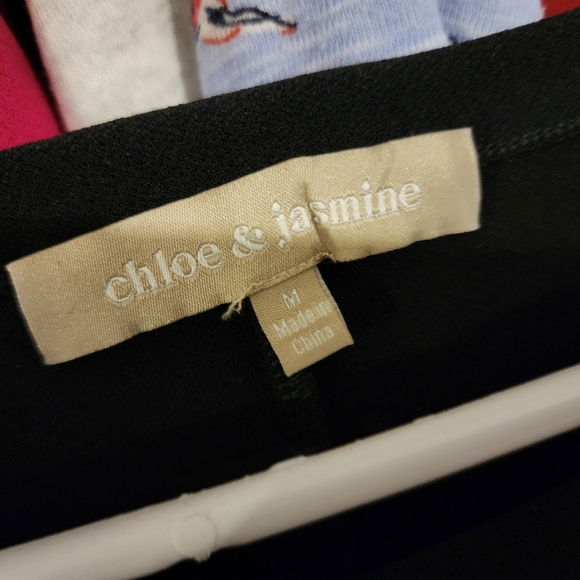 Black top with sparkly arm stripe - Picture 2 of 4